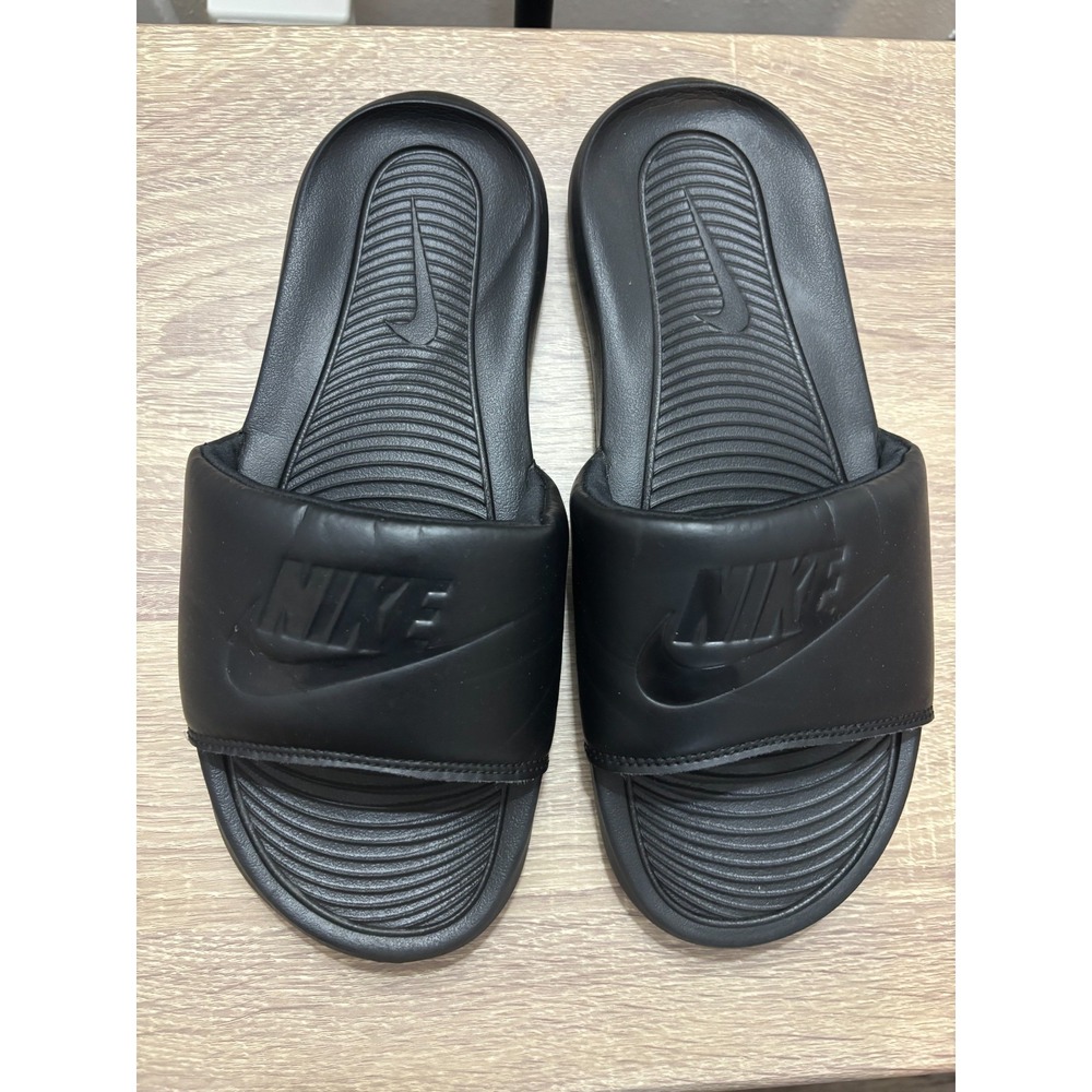 Nike Victori One Slides Triple Black Men's Size 8 CN9675-003